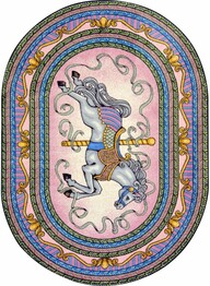 Joy Carpets Kid Essentials Carousel Pink